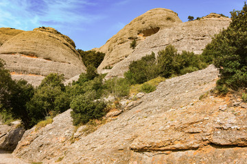 Sant Geroni height more than a kilometer, mountain Catalonia, near the Monastery of Monseratt