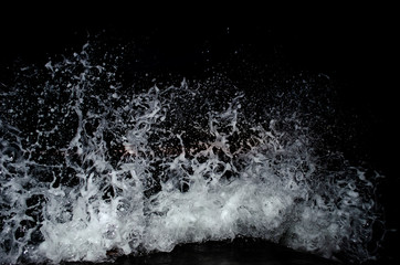 Splashing wave on the Black sea.