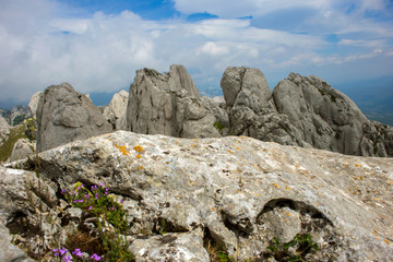 Tulove grede, part of Velebit mountain in Croatia, landscape