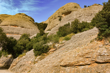 Sant Geroni height more than a kilometer, mountain Catalonia, near the Monastery of Monseratt
