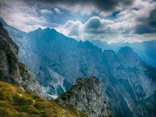 Julian Alps in Slovenia landscape