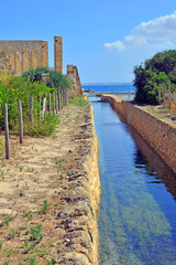 panoramic view of some corners of Sicily. Vendicari natural reserve