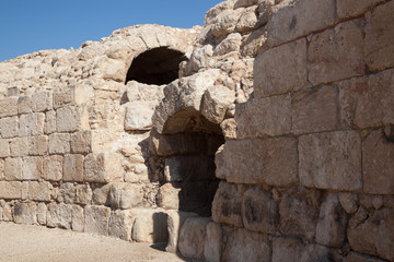 Roman Ruins with Arched Doorway in Israel