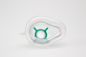Respiratory support mask for AMBU bag isolated