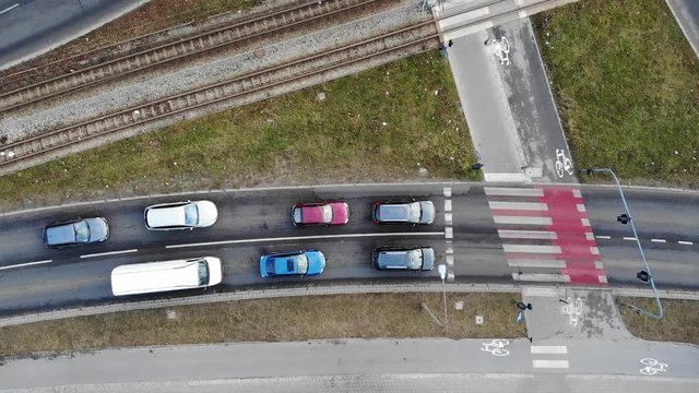 Cars on the street.