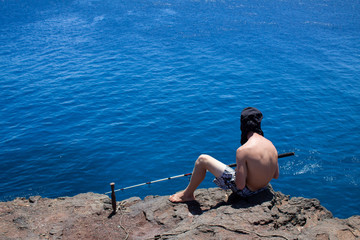 Obraz premium ocean fisherman