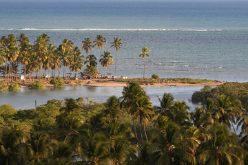 Porto de Pedras / Alagoas / Brazil. December, 30, 2019. View of Tatuamunha beach in Alagoas,...