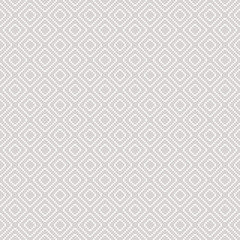 Subtle vector geometric traditional seamless pattern. Fair isle ornament. Folk ethnic motif. Simple texture with small squares, rhombuses, grid, embroidery. Delicate gray and white repeat background