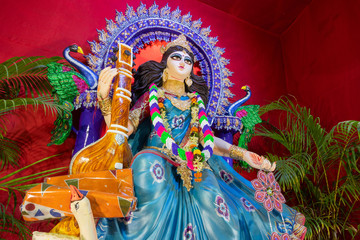 Goddess Saraswati, Kolkata, India