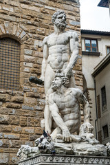 Statue of Hercules and Cacus in the Piazza della Signoria in Florence