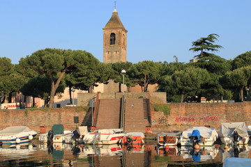 Fototapeta Port we Włoszech,miasteczko turystyczne obraz