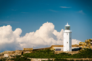 Fototapeta na wymiar Godrevy Lighthouse in Cornwall