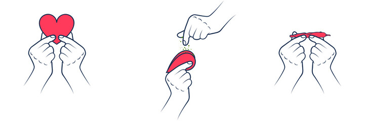 Valentines original presentation. Roll joint from valentine heart. 