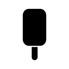 Ice cream icon, logo isolated on white background