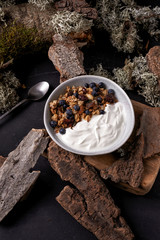granola with yoghurt