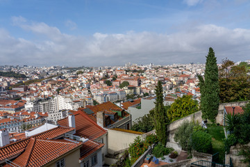 Fototapeta na wymiar Overview over Lisbon