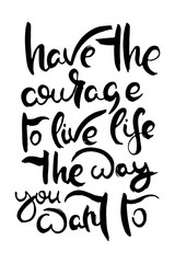 Hand lettering grunge card with textured handcrafted doodle letters in retro style