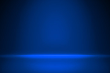 Blue gradient empty room for product placement © Martin Piechotta