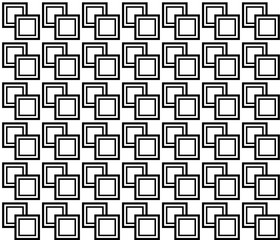 Abstract geometric pattern background with hexagonal and triangular texture. Black and white seamless grid lines.