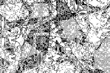 Naklejka na ściany i meble Abstract black and white background. Grunge texture. Monochrome vector pattern