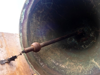 Bell on a tower in the old city of Cordoba. Spain