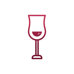 Isolated wine cup vector design