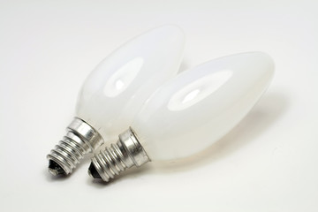 E14 light bulb isolated on white background