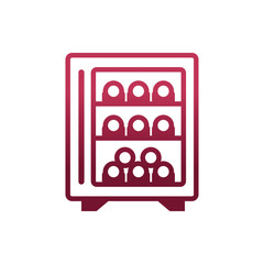 Isolated wine bottles cellar vector design