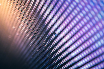 CloseUp LED blurred screen. LED soft focus background. abstract background ideal for design.