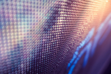 CloseUp LED blurred screen. LED soft focus background. abstract background ideal for design.