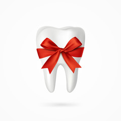 Plakat vector 3d tooth model for dental designs