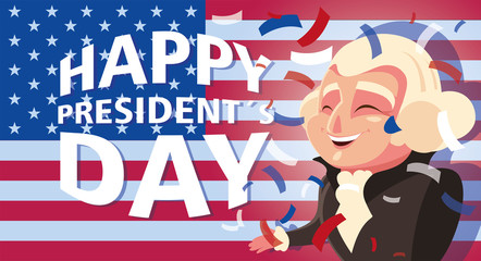 happy president day, president George Washington