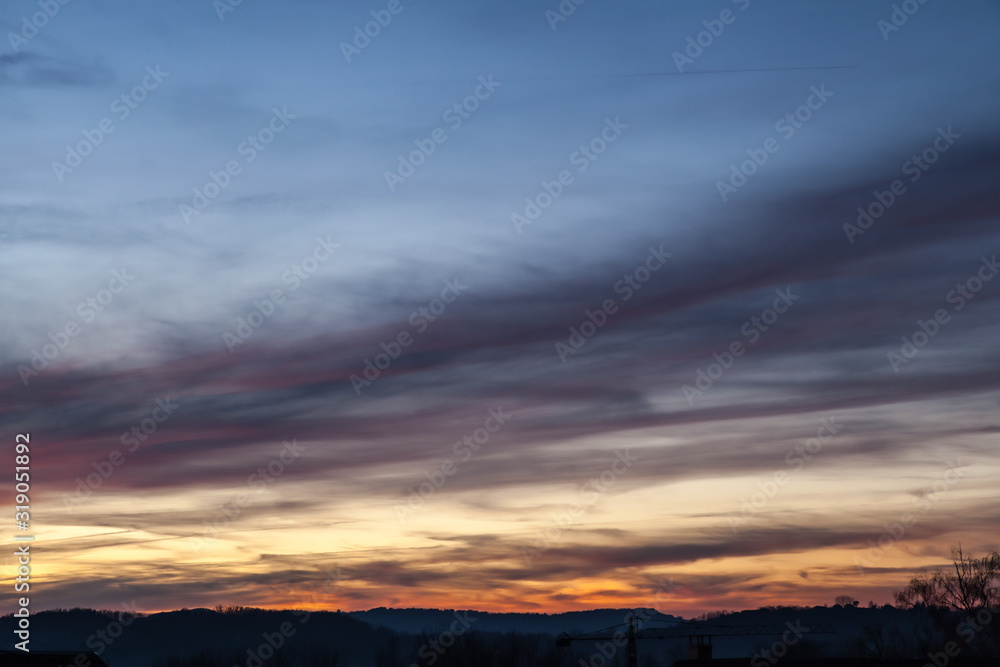 Canvas Prints Allassac (Corrèze, France) - Coucher de soleil