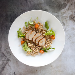 Sliced Pork with Grain Sald