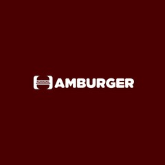 simple burger logo design inspiration . hamburger logo design template . burger icon template . negative space 3d logo