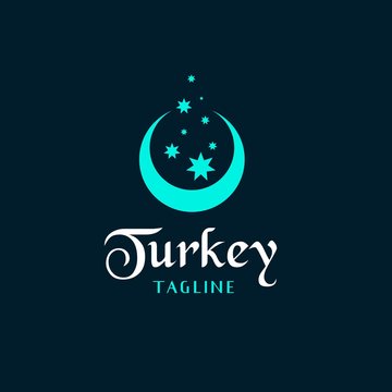 turkey business logo design inspiration . arabic icon template . turkish logo design . moon star logo design inspiration 