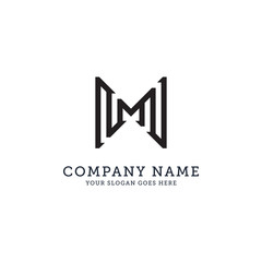 M letter logo designs, line art logo template, military logo, strong and clean logo designs, can use for your trademark, branding identity or commercial brand