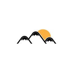 Mountain logo template icon design