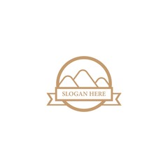 Mountain logo template icon design