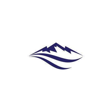 Mountain logo template icon design