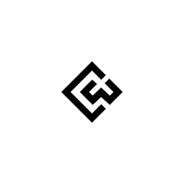 CW C W letter logo design template