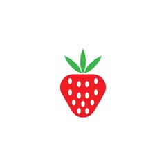 strawberry logo template vector icon design