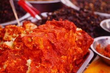 Mildewed tofu is a traditional Chinese food