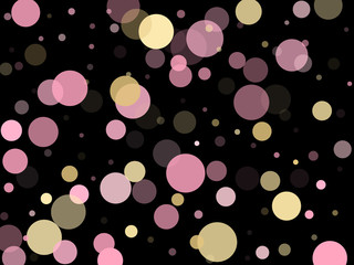 Rose color pink gold fashionable party confetti