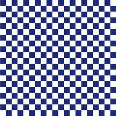 市松模様　青　S