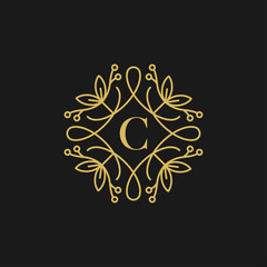 logo beauty design inspiration for companies from the initial letters of the C logo icon. -Vector