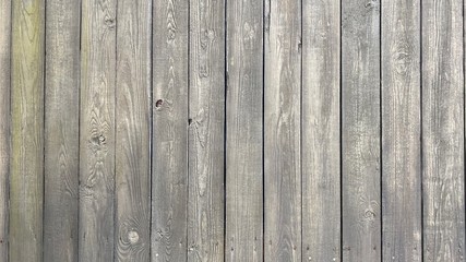 Close up of gray wooden fence panels HD background