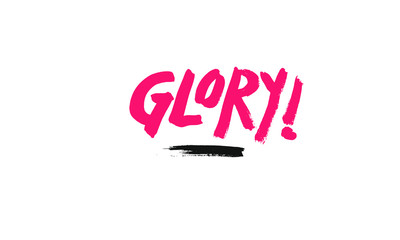 Glory lettering