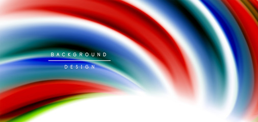 Silk smooth lines on white, liquid fluid color waves. Vector Illustrations For Wallpaper, Banner, Background, Card, Book, Illustration, landing page, cover, placard, poster, banner, flyer, design