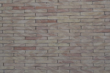 
Brick wall, old red stone blocks texture. Background.